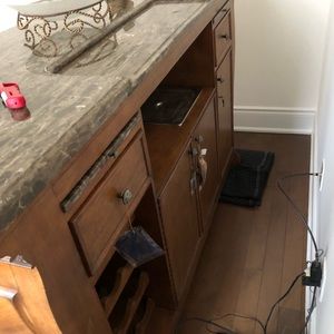 Victorian style home bar